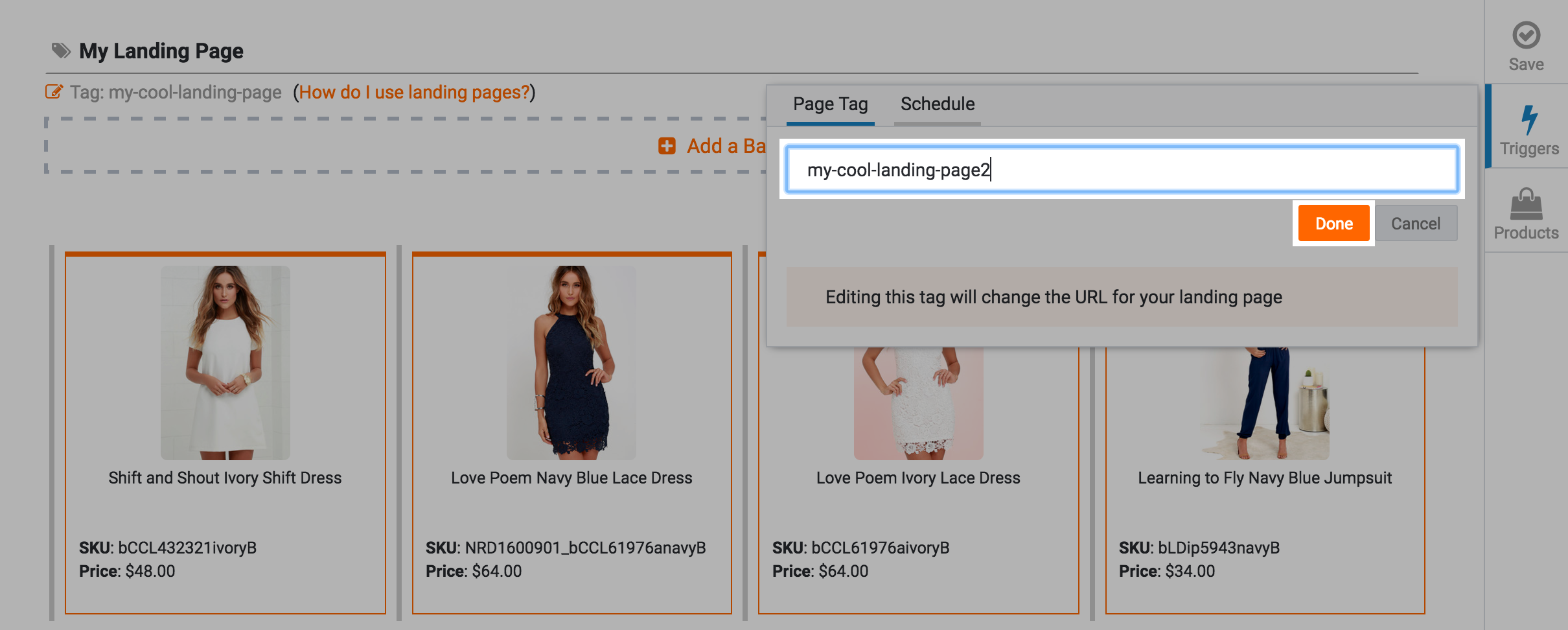 June 2017 Editable URL Tags for Landing Pages