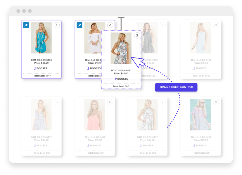drag-and-drop control example _ custom ecommerce platform