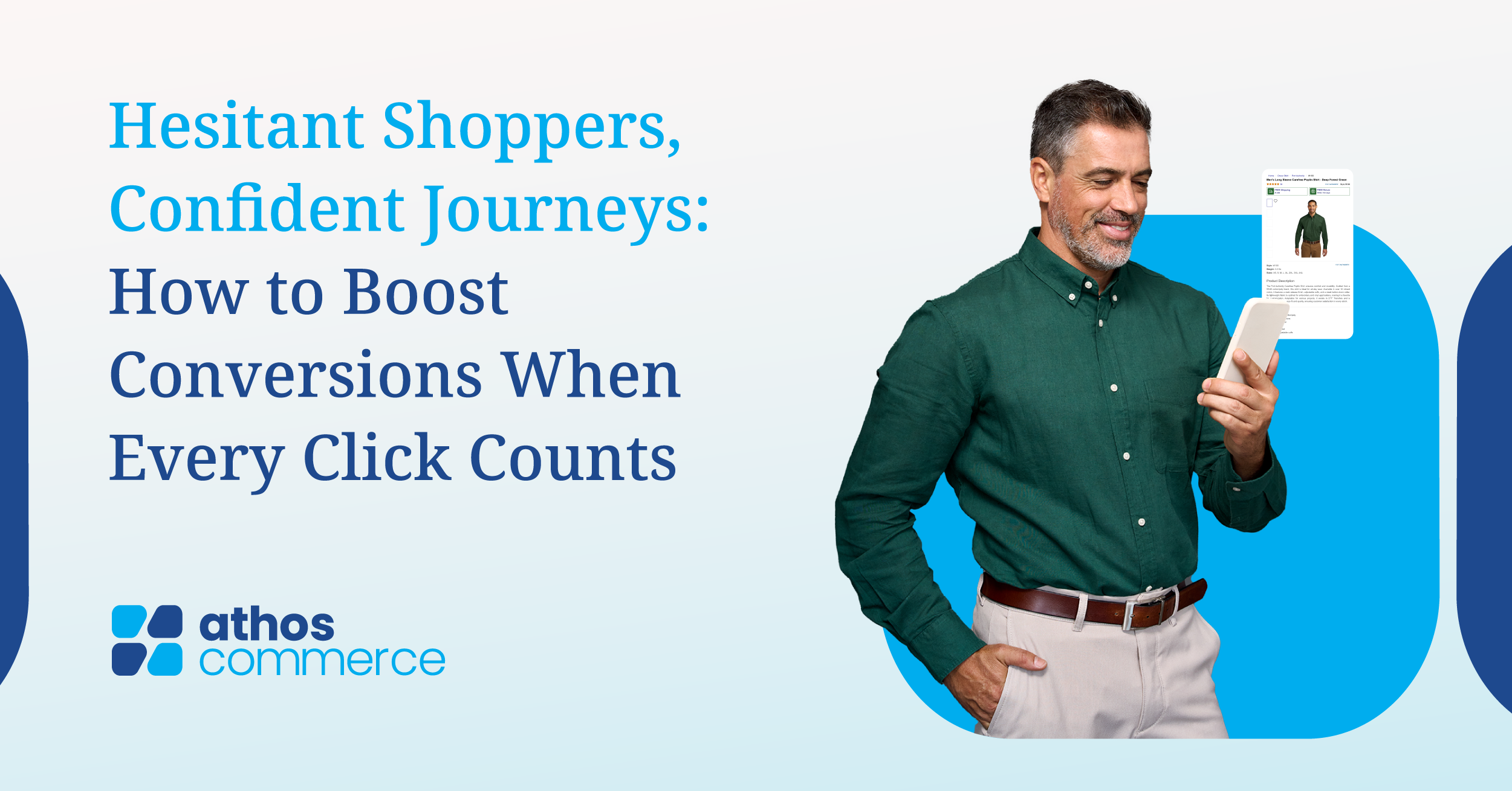 man purchasing online with phone